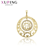 33747 Xuping joyería musulmana 14k chapado en oro Alá diseño colgante